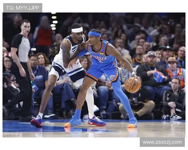 雷霆在半场以49-39领先森林狼亚历山大表现出色贡献19分4篮板4助攻